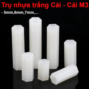 Trụ nhựa trắng Cái - Cái M3