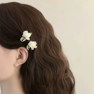 Mùa Hè 2024 Siêu Bất Tử Rừng Camellia Hoa Tóc Nữ Trán Bên Nổ Tóc Phong Cách Cổ Xưa