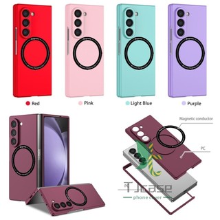 Ốp điện thoại từ tính siêu mỏng mỏng Samsung Galaxy Z Fold 6 Z Fold 5 Z Fold 4 Z Fold 3 Vỏ sạc không dây thân thiện với da
