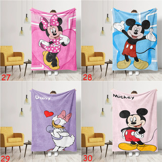 Chăn Flannel Hoạt Hình Chuột Mickey Và Chuột Minnie In Một Mặt Flannel Chăn Điều Hòa Không Khí Chăn Ngủ Văn Phòng Chăn Quà Tặng Thiết Thực Cho Gia Đình