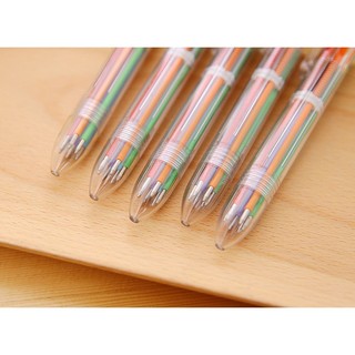 [6 Ngòi] Bút Gel Bút Bi Nước Mực Gel 6 Ngòi Trong Suốt Khô Nhanh Ngòi 0.5mm, Mực Đều, Nét Chữ Đẹp - Bút Mực Gel