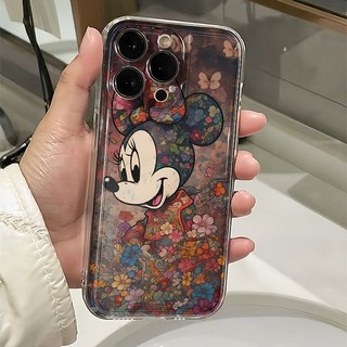 Ốp Điện Thoại Di Động Mickey Minnie Hoạt Hình Cho IPhone 11 15 14 13 Pro Max 12 / 8se 7 Plus XS Chất Liệu Silicon Chống Thấm Nước Và Chống Sốc Vỏ Mới