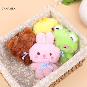 Canamek Hoạt Hình Động Vật Gấu Nhỏ Ếch Gà Nhồi Bông Sang Trọng Móc Khóa CSF