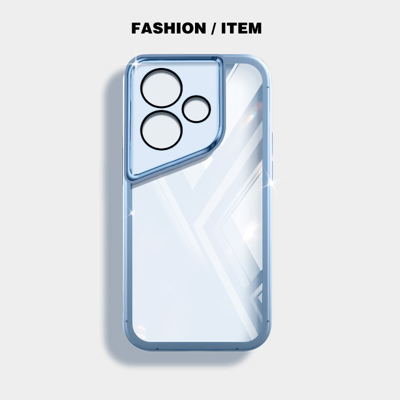 Ốp điện thoại trong suốt màu siêu mỏng YBD cho Infinix ITEL A70 A80 A665L Hot 30i Hot 30 Play NFC X669 X669C X669D X6735B X6831 X6832 Vỏ silicon mềm trong suốt thời trang nữ tính