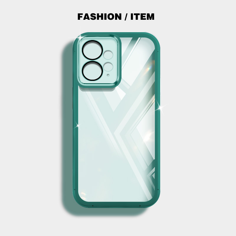Ốp điện thoại trong suốt màu siêu mỏng YBD cho Redmi Note 12R Note 12S Note 12 Pro Plus Turbo Xiaomi POCO M6 Pro POCO X5 POCO F5 Vỏ silicon mềm trong suốt thời trang nữ tính