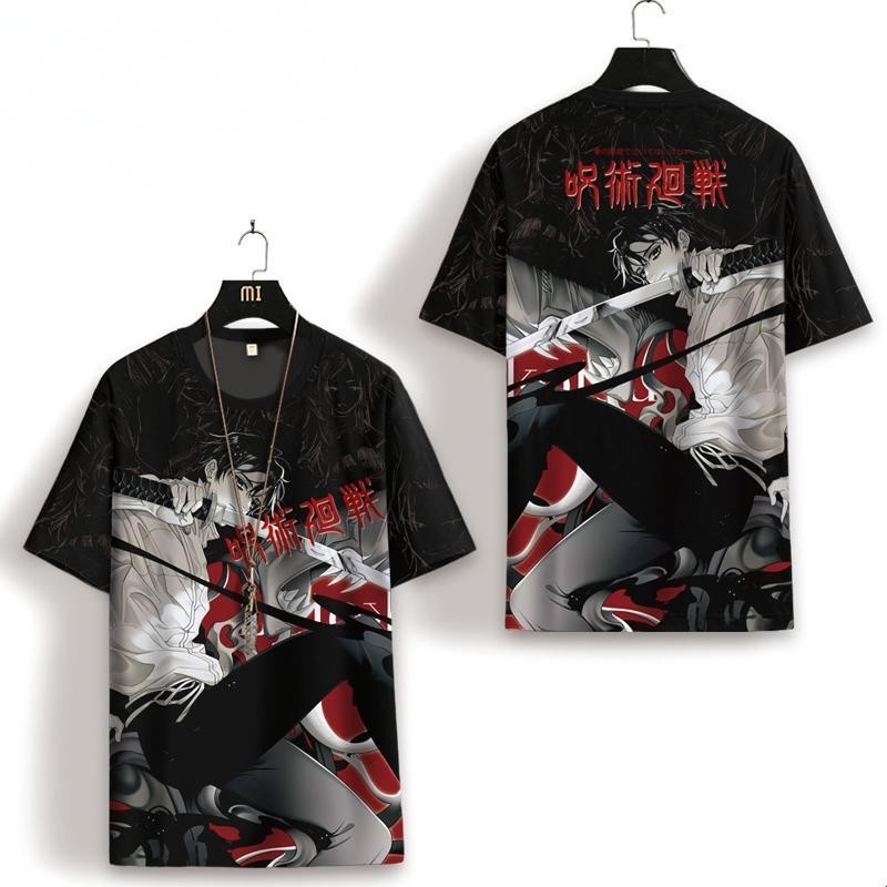 Anime Nhật Bản Áo Thun Nữ Tay Ngắn Nam Jujutsu Kaisen In Hình Áo Thun Thời Trang Rời Phù Hợp Với Tuổi Teen Tay Ngắn