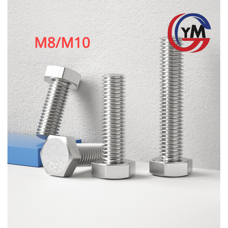 [Ymh1] M8 M10 Bulong lục giác ngoài INOX 304, Ốc lục giác inox | Shopee ...