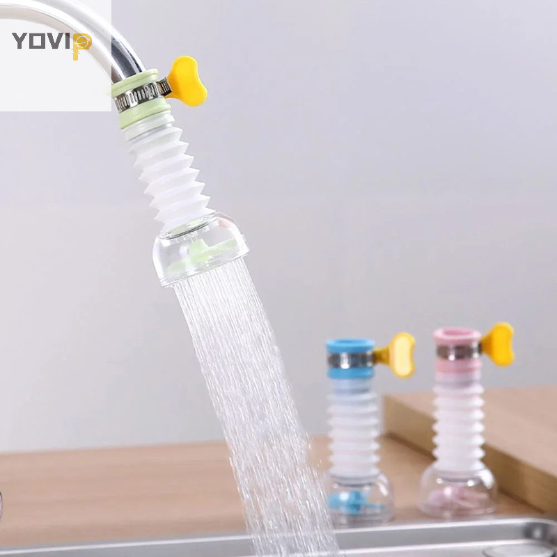 Yovip 360°Xoay Nối Dài Vòi Bếp Máy Sục Khí Ống Kính Thiên Văn er Lọc Khuếch Tán Tiết Kiệm Nước Vòi Tắm Kết Nối VN