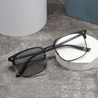 Kính Chống Bức Xạ Photochromic Dành Cho Nữ Kim Loại Ống Kính Có Thể Thay Thế Kính Mắt Khung Chuyển Đổi Chống Ánh Sáng Xanh Kính Mắt 2 Trong 1