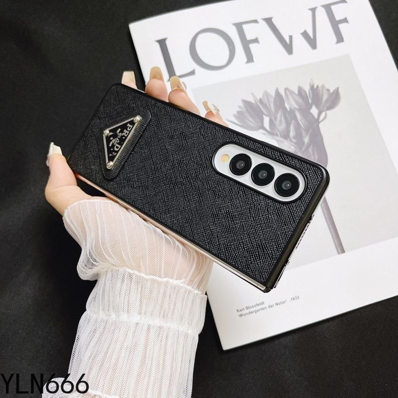 Dành Cho Samsung Galaxy Z Fold 7 6 5 4 3 2 Vỏ Điện Thoại Da PU Cổ Điển Cao Cấp Cho Galaxy Z Fold7 Thiết Kế Tối Giản Thời Trang Gấp Lưng Chống Sốc Vỏ Điện Thoại