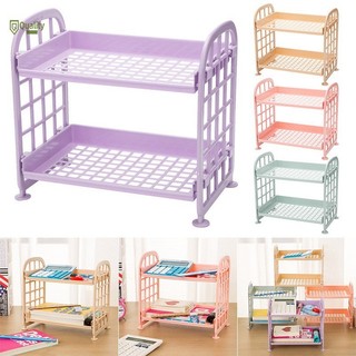 Kệ Nhựa Mini 2 Tầng Mini Đựng Đồ Đa Năng Siêu Xinh