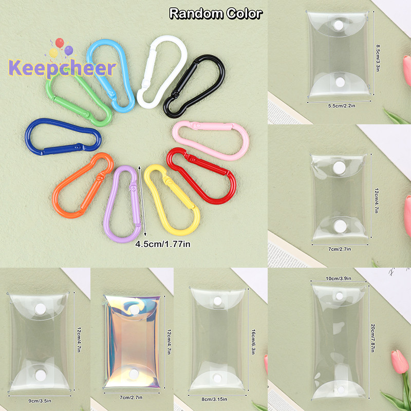 [Keepcheer] Túi trưng bày búp bê Anime Ví đựng tiền xu trong suốt Móc khóa Mặt dây chuyền Túi vuông Hộp đựng chìa khóa môi Túi đựng tai nghe [Mới]