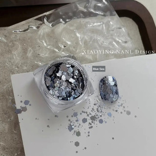 Xeijayi 6 Màu 1 Bộ Trang Trí Móng Tay Nghệ Thuật Phong Cách Hàn Quốc Kim Sa Lấp Lánh Kim Cương Gãy Dụng Cụ Cho Tiệm