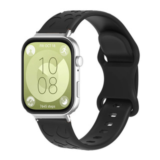 Dành Cho Huawei Watch Fit 3 4 5 Dây Đeo Da Báo Silicon Khắc Ban Nhạc Cho Huawei Fit 3 Fit4 Fit5 Pro Có Đầu Nối