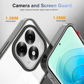 Dành Cho itel S23 Plus Ốp điện thoại Trong Suốt Chống Sốc Sang Trọng Trong Suốt Chống Trầy Xước Ốp điện thoại Vỏ