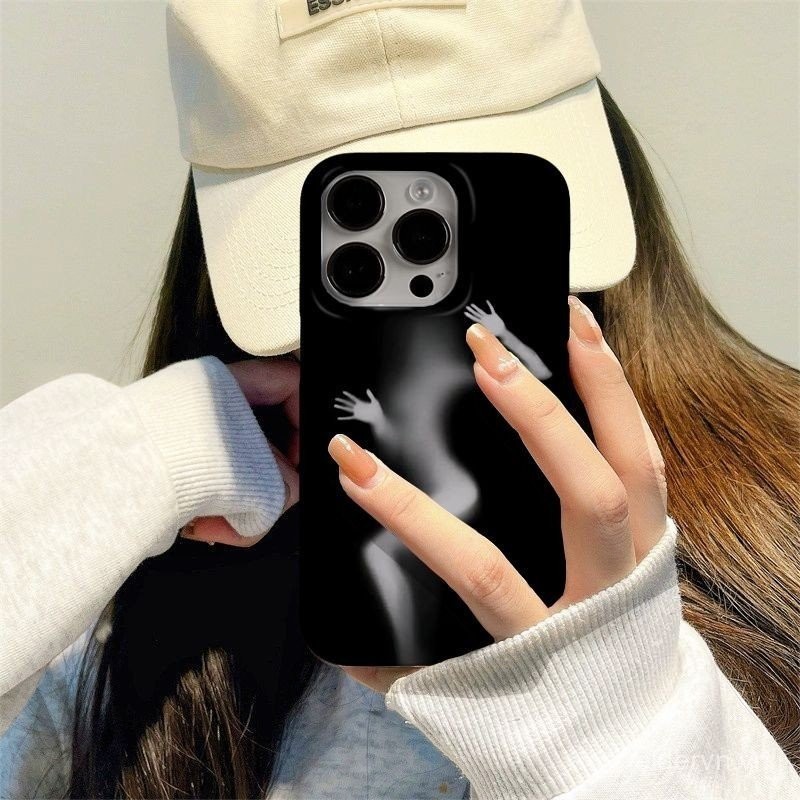 Ốp Điện Thoại QYJS Gợi Cảm Hazy Thích Hợp Cho IPhone 7 8 PLUS SE 11 12 PRO 13 14 15 ProMax X XS XR XSMAX 14 15 PLUS Phim Vỏ Cứng Bao Gồm Tất Cả Dễ Thương Chống Bụi Bẩn ZXZK
