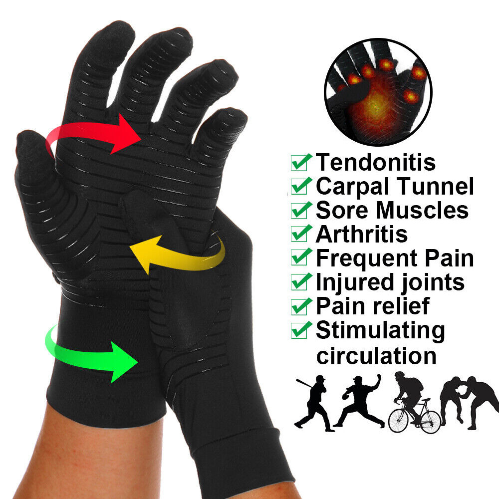 1 Cặp găng tay nén đồng hỗ trợ cổ tay, giảm đau, phù hợp thể thao bóng rổ, bóng chuyền, tennis
