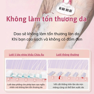 Dao Cạo Cầm Tay Êm Dịu Bunnies House, Nhanh Chóng & Dễ Dàng, Phù Hợp Sử Dụng Hàng Ngày