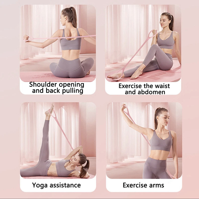 Tmoy Yoga Thể Dục Dây Đàn Hồi Silicon Dây Kháng Lực Cho Cánh Tay Lưng Vai Tập Gym Dây Thể Thao Phòng Tập Thể Dục TCVN