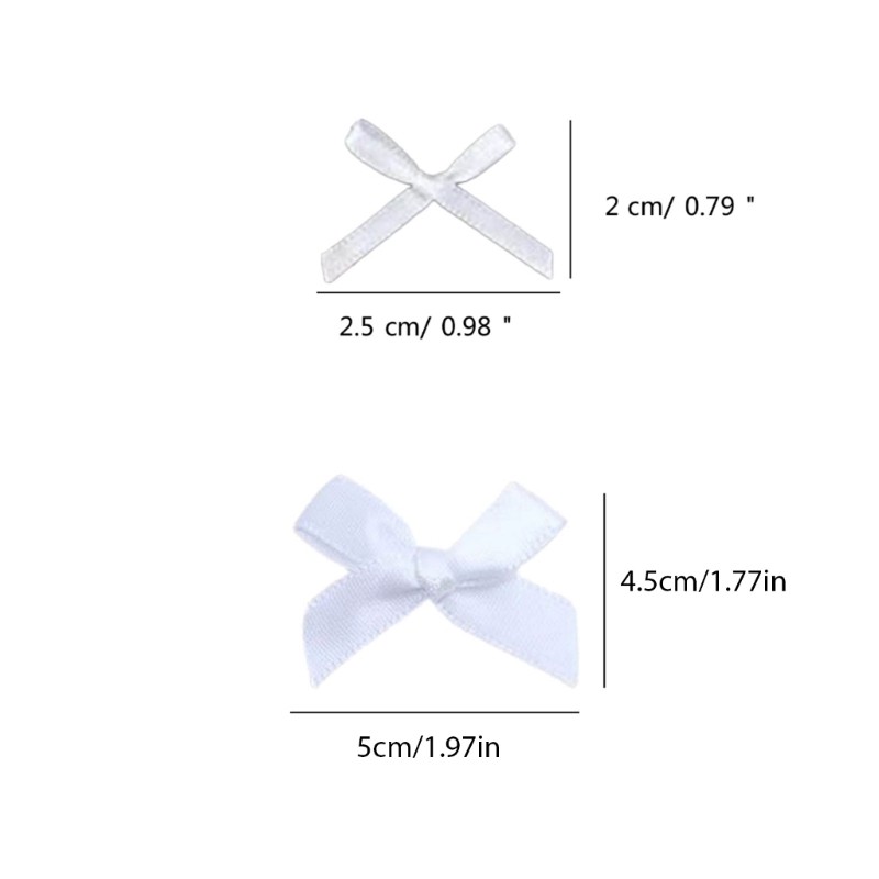 IOR 10 Chiếc Nơ Trái Tim từ Bìa Thẻ và Vải Mềm cho DIY Trang Trí