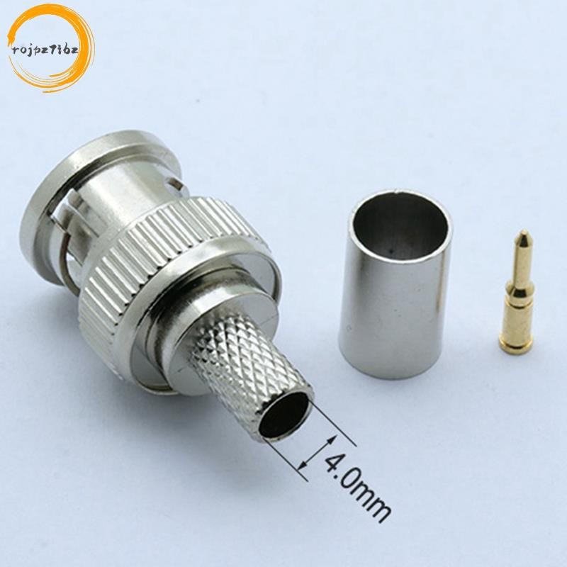 30 CÁI BNC Nam Uốn Kết Nối Cho Hệ Thống Quan Sát Nữ Khớp Nối BNC RG6