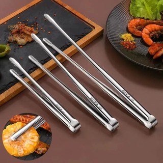SCANDIFY 1 Cái Kẹp Thịt Nướng, Kẹp Bánh Mì Dày Kéo Dài, Kẹp Thực Phẩm Đa Năng Inox 304 Chống Trơn Trượt Đồ Dùng Cắm Trại