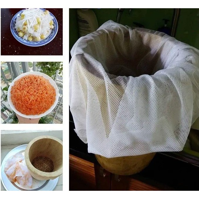 Khăn Đồ Xôi, hấp bánh, bị nhão, không dính, (2 lớp) tái sử dụng, Đa Năng -Cho Món Xôi Ngon Hoàn Hảo