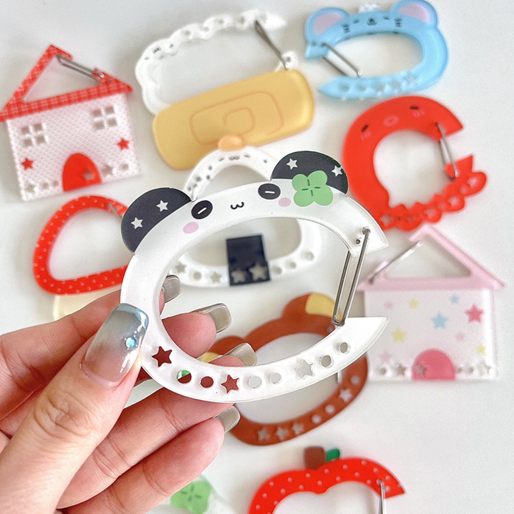 Sổ tay Trang trí Quà tặng Móc khóa Carabiner Túi quyến rũ Ba lô Mặt dây chuyền Hàn Quốc Lều tay dễ thương INS Ban đầu Acrylic Minh họa Đồ trang sức