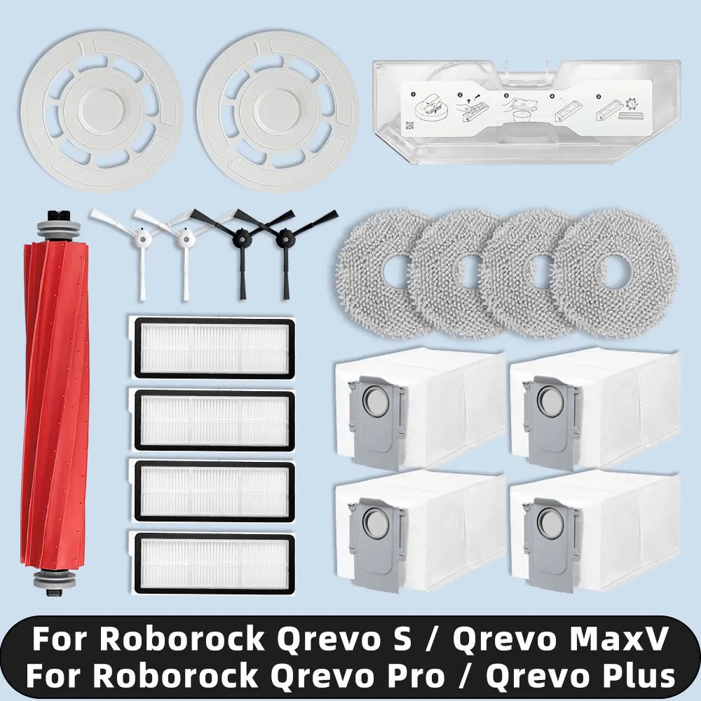 Tương thích Roborock Qrevo S / MaxV / Pro / Plus - Phụ kiện thay thế robot hút bụi