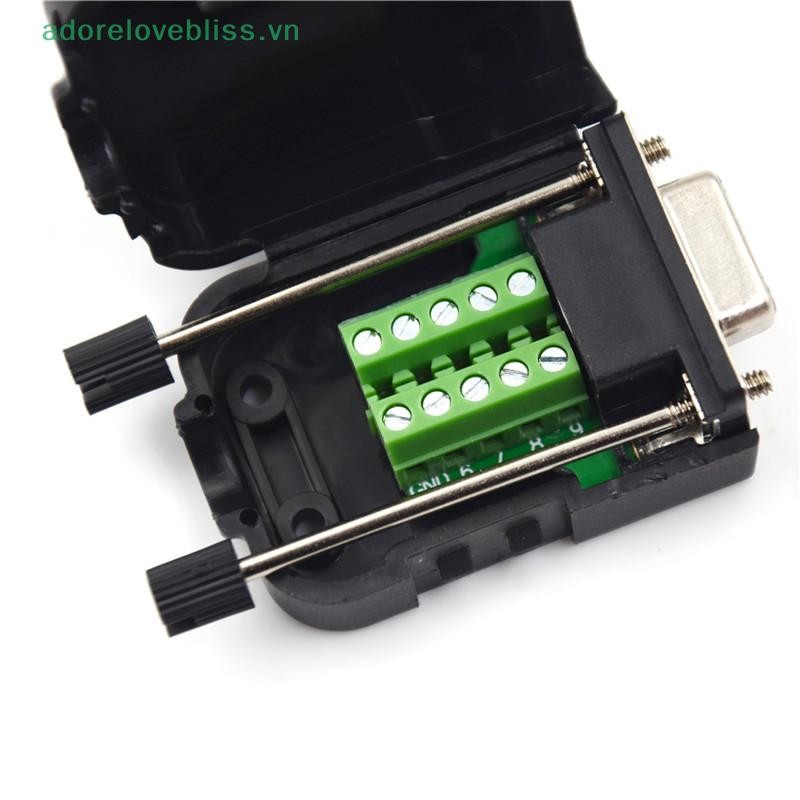 Thêm DB9 Nữ D-Sub 9 Pin Cắm Đột Phá Thiết Bị Đầu Cuối Không Hàn Loại Đai Ốc Kết Nối BSS