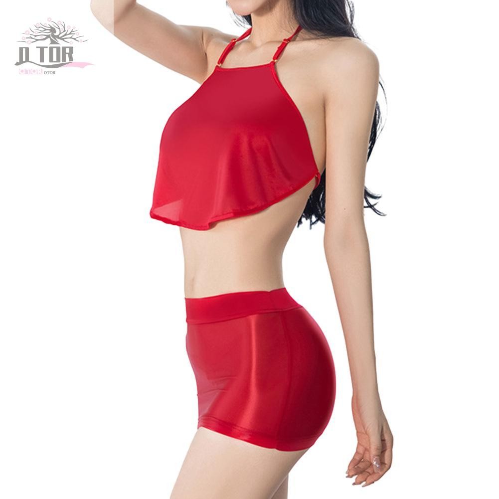Đồ lót gợi cảm trong suốt siêu mỏng Quần lót co giãn dây chữ G Bóng