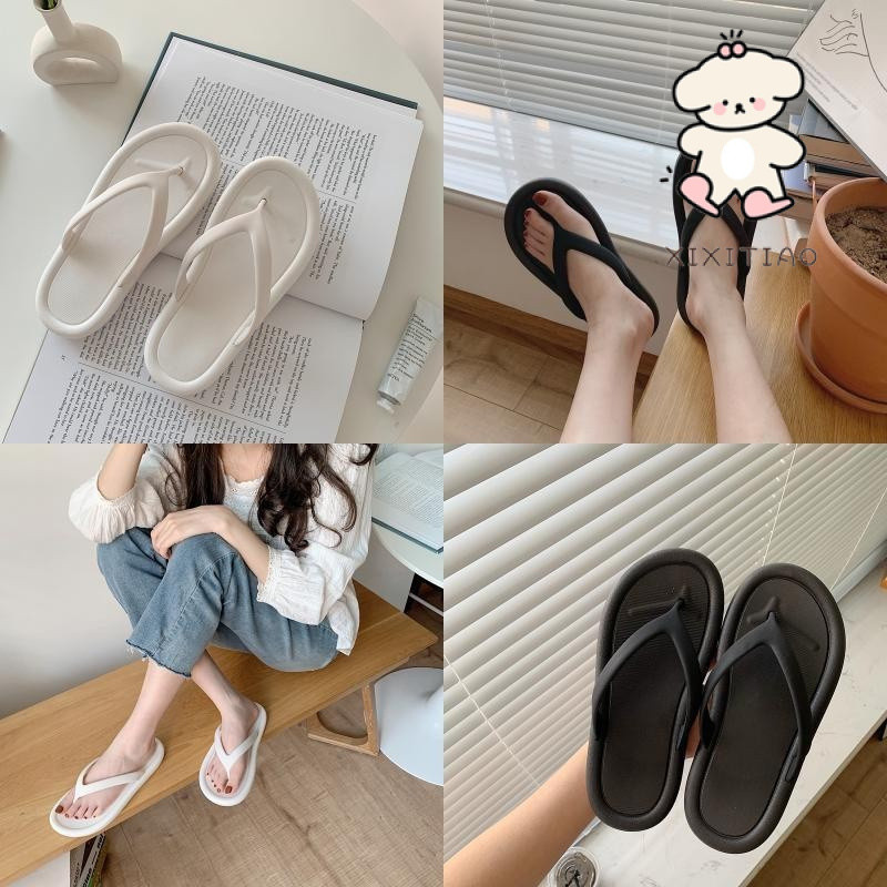 Xixitiao Dép Mùa Hè Nam Nữ Thời Trang Thường Ngày Phù Hợp Với Đế Mềm Chống Trơn Trượt