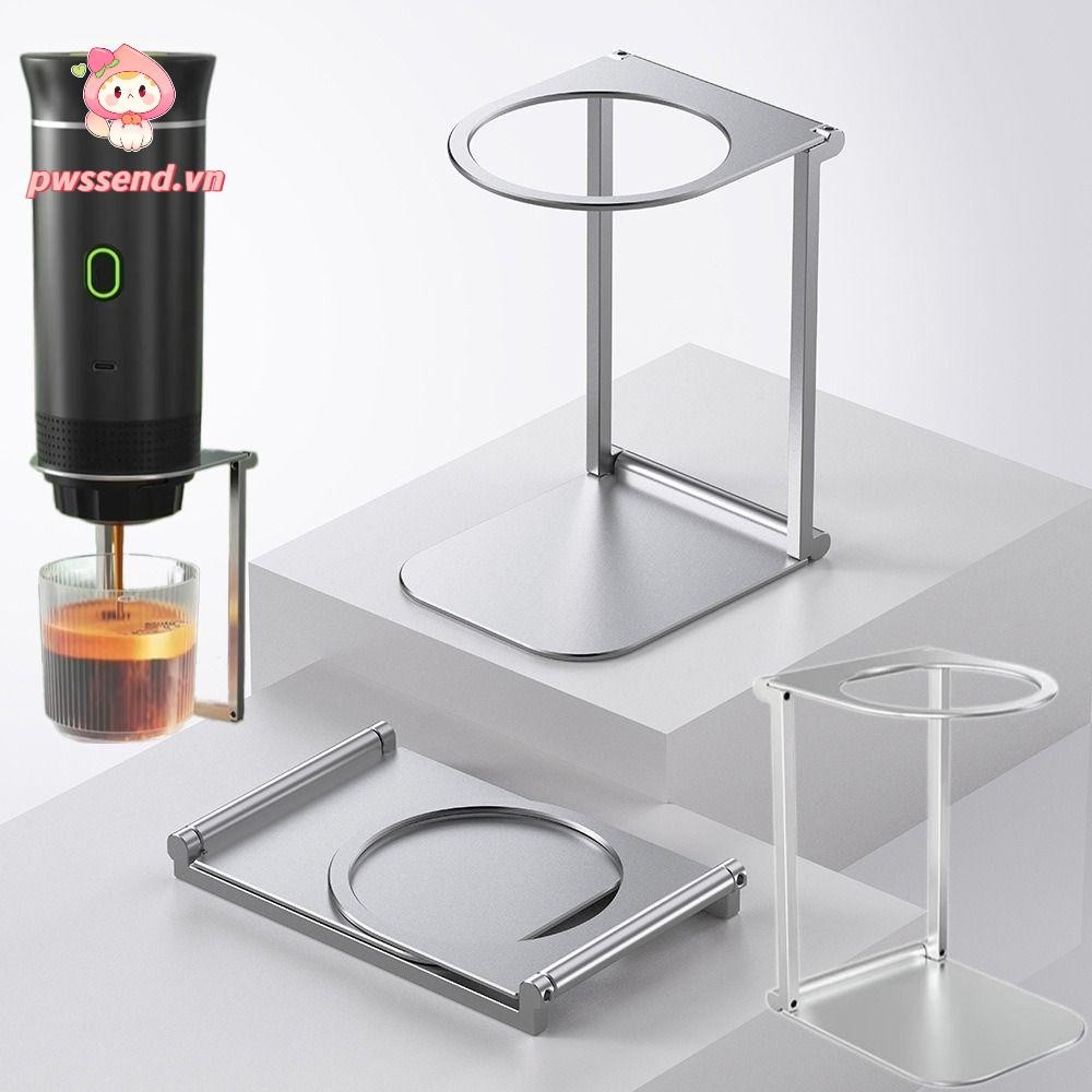 Giá đỡ máy pha cà phê PWSEND, Giá đỡ bộ lọc nhỏ giọt di động có thể gập lại, Giá đỡ bền bằng hợp kim nhôm chắc chắn