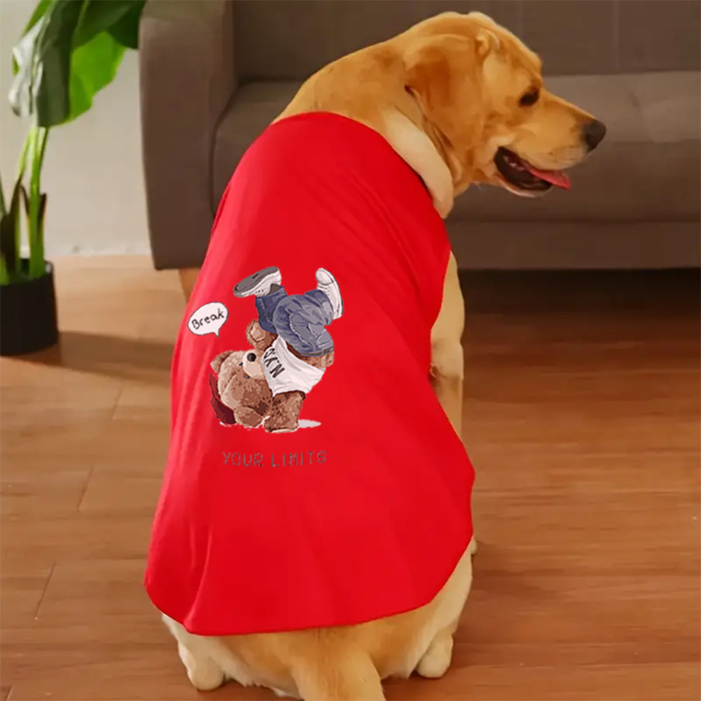 ✨ Hàng Mới Về ✨ 3xl-6xl Pet Tank Top Ba Màu Thiết Kế Thời Trang In Hình Vui Nhộn, Thời Trang Chó Mèo Lớn Được ưa chuộng