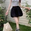 DARON Flower Bud Lantern Shorts, Quần Short bí ngô cạp cao thông thường dành cho nữ, Đồ dạo phố dáng rộng ngọt ngào Đèn lồng bong bóng ống rộng Quần ngắn mùa hè