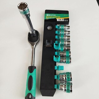 Bộ tuýp khẩu 12 chi tiết 1/2" mở bu lông đa năng sửa chữa thiết bị máy móc