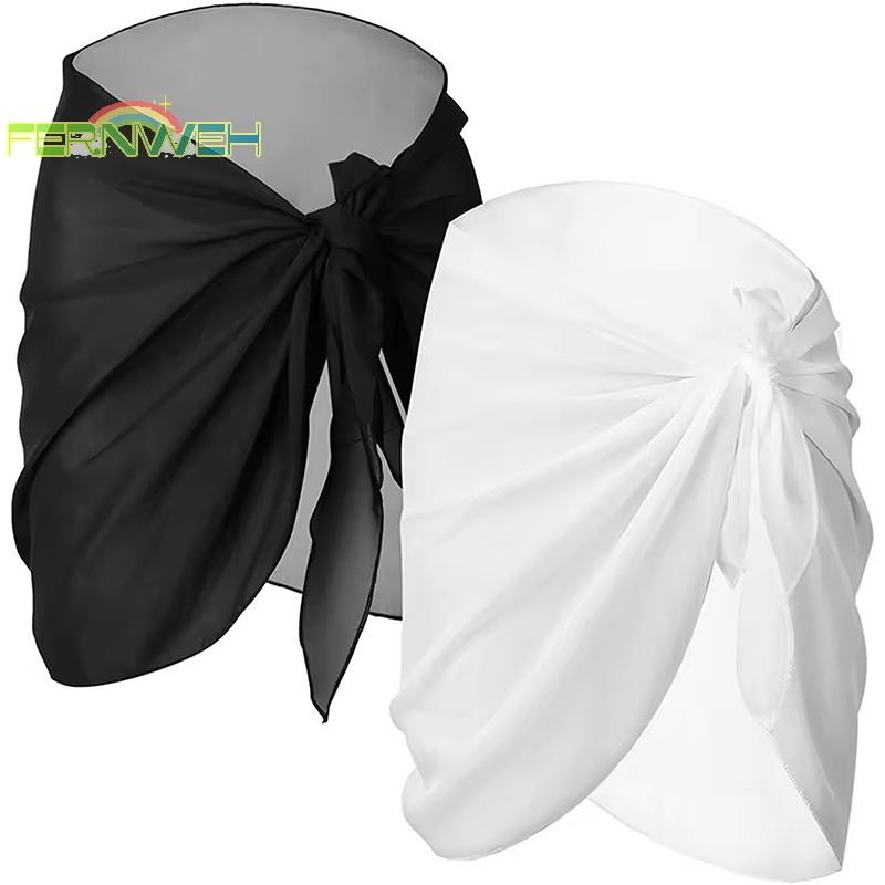 [Fernweh] Váy voan ngắn sarong dành cho nữ Váy không có Bikini Đồ bơi đi biển Bộ đồ tắm Bọc váy cho đồ bơi Mùa hè che đậy [MỚI]