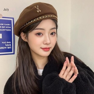 Julyhot Nữ Thu Đông Len Belle Hình Bát Giác Mũ Họa Sĩ, Mũ Nồi Thời Trang, 1 CÁI Massivedeals