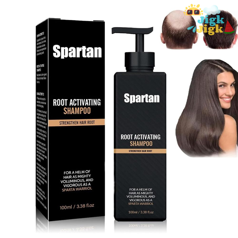 Dầu gội kích hoạt rễ JIGK Spartan, Dầu gội kích hoạt gốc 100ML không gây kích ứng, thúc đẩy tuần hoàn da đầu Lông tơ Chăm sóc tóc Dầu gội nuôi dưỡng tóc cho nam và nữ