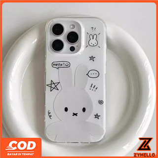 Ốp Lưng Cho Honor X5C X6D X8D X7C X8C X7D X9D X9C X6C X5B PLUS X7B X6 X6A X6B X7 X7A X8 X8A X8B X9 X9A X9B 200 SMART 400 SMART Graffiti Ngôi Sao Thỏ Trắng Chống Sốc Vỏ Điện Thoại TPU