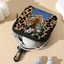 Ví đựng tiền xu SNUGHOUSE, Ví Mini chống nước, Túi lưu trữ dây kéo đa chức năng in hình Tiger Leopard