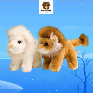 Mô Phỏng Sư Tử Sang Trọng Đồ Chơi Dễ Thương Màu Trắng Và Vàng Sư Tử Sang Trọng Búp Bê Sáng Tạo Động Vật Nhồi Bông Đồ Chơi Trang Trí Máy Tính Để Bàn Nhà Mềm Mại Cho Bé Làm Dịu Búp Bê Trẻ Em Quà Tặng Sinh Nhật Trao Đổi