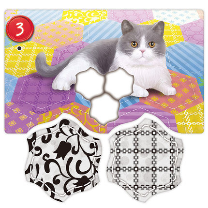 [Luật Việt] CALICO bản mới Boardgame lắp ghép thảm cho mèo Tigar