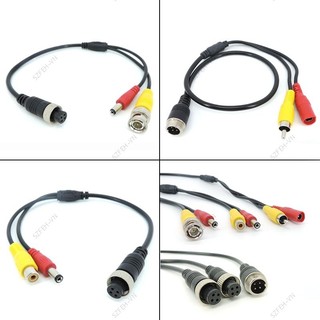 Đầu Hàng Không M12 4Pin Nam Nữ Sang BNC DC RCA Nam Nữ Nối Dài Kết Nối Cáp Adapter Cho Camera Quan Sát An Ninh F @ V2N