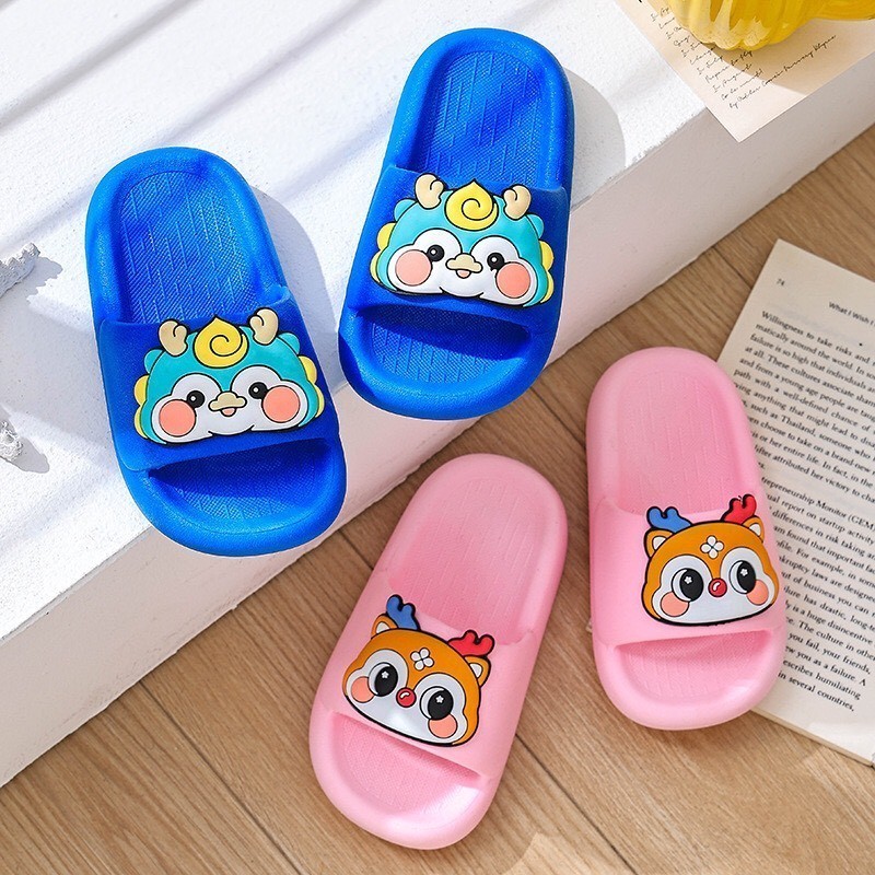 dép lê nhựa cho bé gái bé trai đi mưa hình xinh xắn đi biển mùa hè êm chân chống trượt mẫu mới 023 ( ảnh thật )