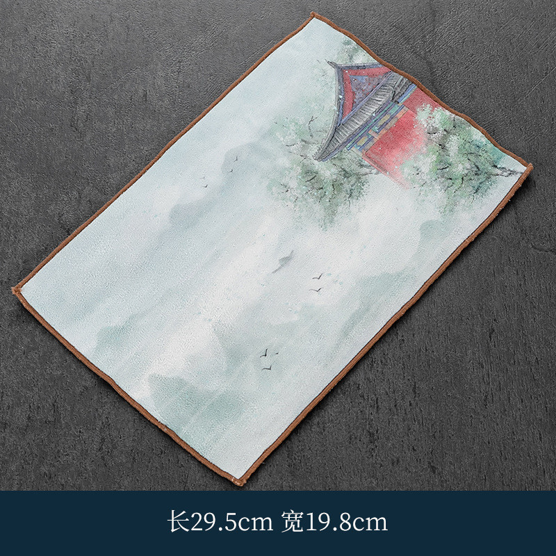 Khăn lau, trải bàn trà đạo với nhiều họa tiết đẹp mắt (29.5 * 19.8 cm)