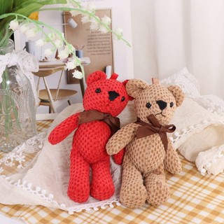 DELMERHOME Gấu Đồ Chơi Nhồi Bông 15cm Chìa Khóa Dễ Thương Mặt Dây Chuyền Đồ Chơi Trang Trí Tiệc Cưới Trang Trí Thú Nhồi Bông