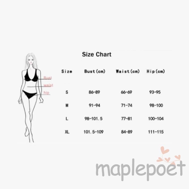 Maplepoet-bộ đồ bơi 2 mảnh dành cho nữ Áo ngực và quần lót dây rút có đệm anh đào dễ thương cho đồ đi biển mùa hè bộ bikini gợi cảm