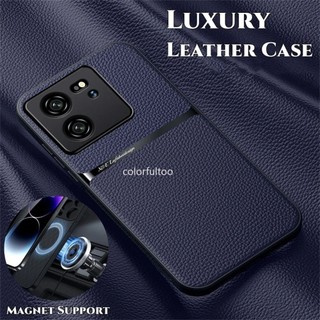 Xiomi 13T Vỏ Chống Sốc Cho Xiaomi 13T Pro 13TPro 13 T Xiaomi13T 5G Da Từ Tính Giá Đỡ Ô Tô Vỏ Điện Thoại Chống Rơi Ốp Lưng Bảo Vệ Ống Kính Máy Ảnh Ốp Lưng