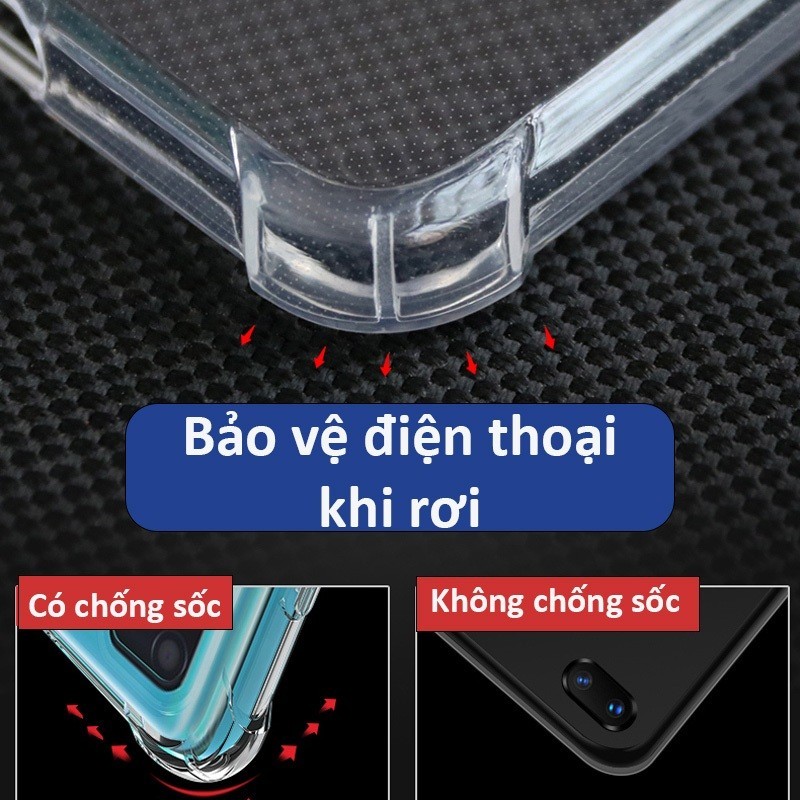 Ốp lưng Samsung S20FE / S20 / Plus / Ultra nhựa silicon trong suốt dẻo cao cấp chống sốc bảo vệ cam